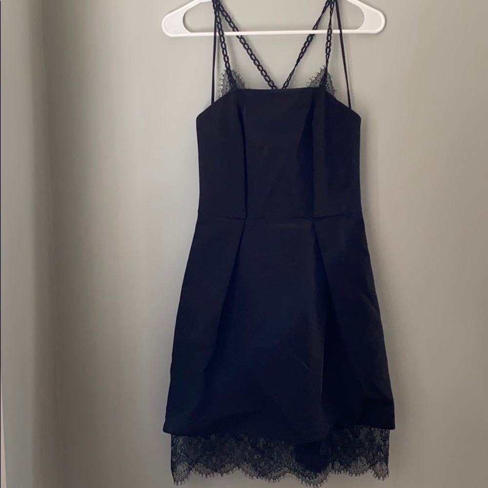 Topshop black mini dress